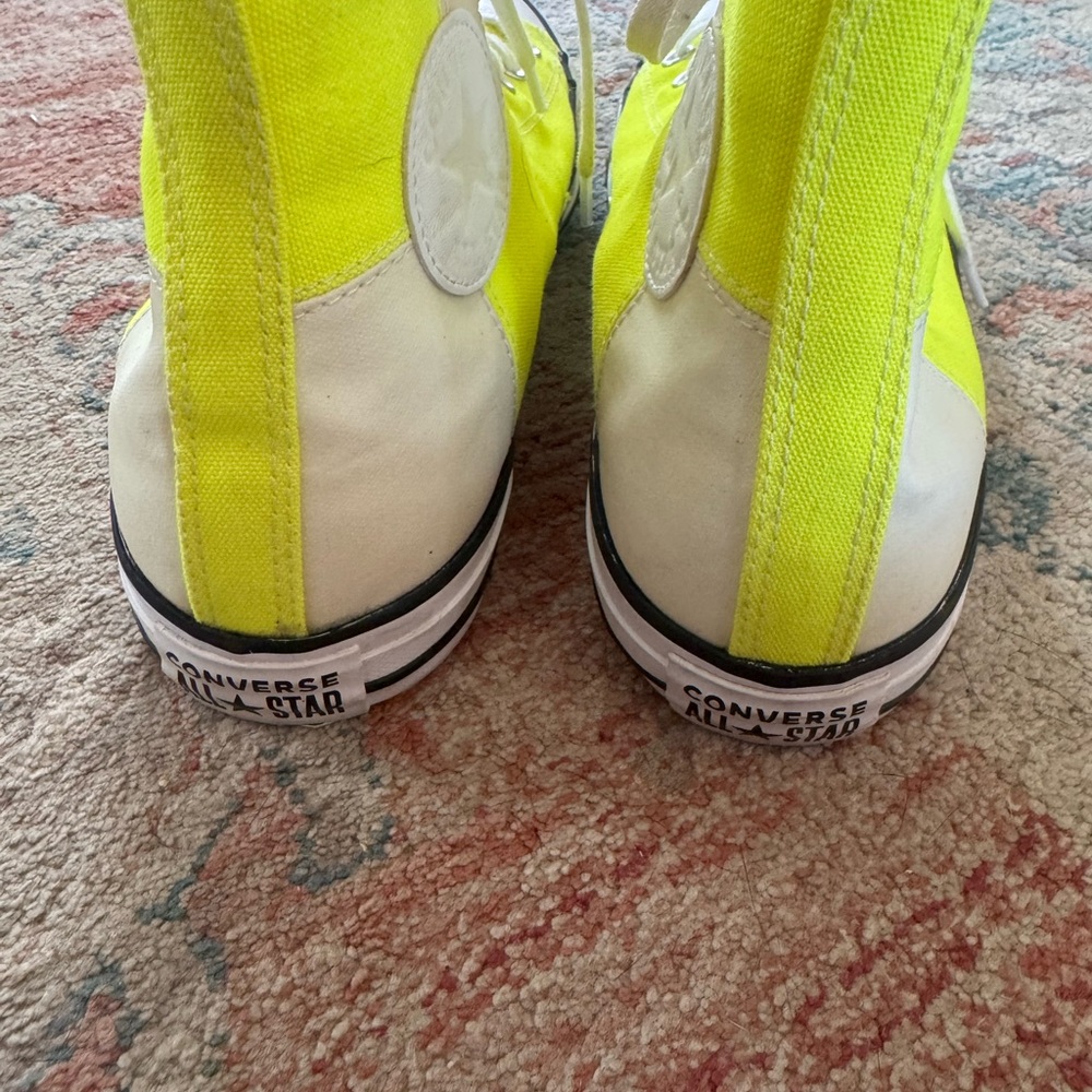 CONVERSE Chuck Taylor All Star High Top UV Color Changing Lemon Venom Size 11 - Picture 4 of 7